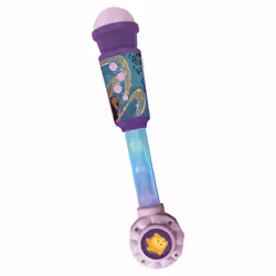Lexibook Wish Lighting Microphone with Melodies, Microphone jouet, 4 an(s), AA, Bleu, Violet