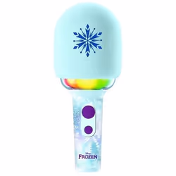 Karaoke Microphone Bluetooth/Sans fil La reine des neiges avec effets sonores et lumineux