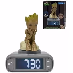 Réveil avec veilleuse Groot des Gardiens de la Galaxie 3D