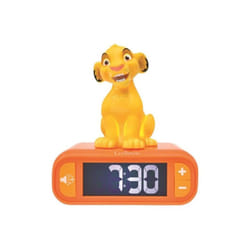 Lexibook - Réveil veilleuse digital Simba - 3D lumineux et sonore - Jaune - Enfant