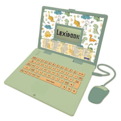 Ordinateur éducatif bilingue dinosaure avec 124 activités (EN/FR)