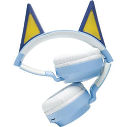LEXIBOOK - Casque lumineux pliable Bluetooth® et filaire avec un design 3D de l’univers Bluey avec limitation du volume