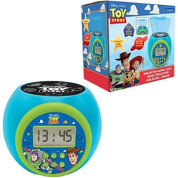 Lexibook - Réveil-projecteur Toy Story - Fonction Alarme et répétition Snooz - Veilleuse avec minuterie - Ecran LCD - Piles