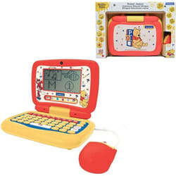 Lexibook - Ordinateur portable éducatif - Winnie l’ourson - Parlant Bilingue - 40 activités en Français et Anglais - 3 à 7 ans