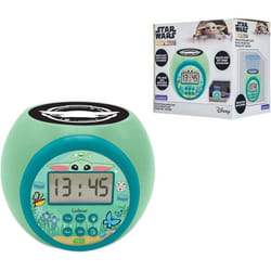 Lexibook - Réveil-projecteur Star Wars - Fonction Alarme et répétition Snooz - Veilleuse avec minuterie - Ecran LCD - Piles