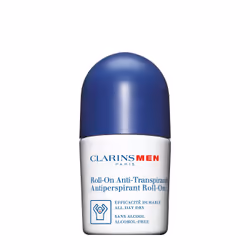 Clarins Men Antiperspirant Deo Roll-On, 50ml, Hommes, Anti-transpirant, Déodorant roll-on, Tube, 50 ml, Universel