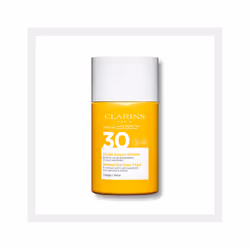 Clarins Fluide Solaire Minéral Visage UVA/UVB 30 30ml, Crème d’écran solaire, Visage, Bouteille, Hydratant, Tous types de pea ...