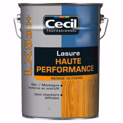 Lasure glycéro spécialement étudiée pour décorer et protéger tous les bois extérieurs sous expositions fortes aux intempéries ...