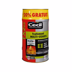 Pour tous types de bois intérieurs et extérieurs et intérieurs. Insecticide et fongicide puissant. Agit en profondeur. Incolo ...