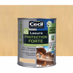 La Lasure Protection Forte CECIL LX545+ Incolore est une Lasure bois qui décore et protége les bois extérieurs fortement expo ...