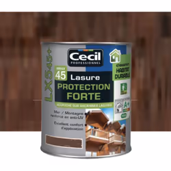 La Lasure Protection Forte CECIL LX545+ Chêne ancien est une Lasure bois qui décore et protége les bois extérieurs fortement  ...