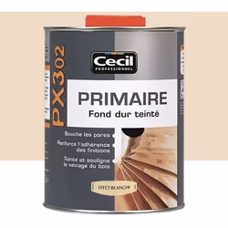 Le Primaire Fond dur Teinté CECIL PX302 Effet blanchi est un primaire fond dur teinté avant vitrification permettant de teint ...