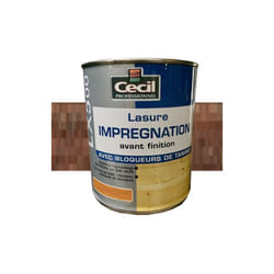Cecil - Lasure d'imprégnation Cécil Professionnel LX500 Noyer 1 l