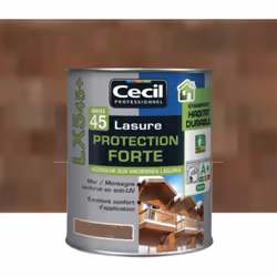 La Lasure Protection Forte CECIL LX545+ Noyer est une Lasure bois qui décore et protége les bois extérieurs fortement exposés ...