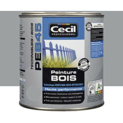 Cecil - Peinture Bois Cécil Professionnel PEB45 Gris galet 0,5 l