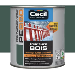 Cecil - Peinture Bois Cécil Professionnel PEB60 Vert normand 0,5 l