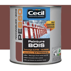 Peinture Bois Cécil Professionnel PEB60 Rouge Pays Basque 0,5 l