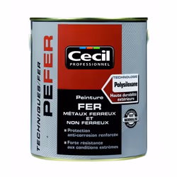 Peinture PE FER 500 ml Gris Galet