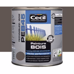 De haute Performance, la peinture Bois Cécil Professionnel PEB45 Brun foncé de finition extérieure d'aspect SATIN protège et  ...