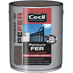 Cecil - Peinture Fer Cécil Professionnel pe fer Brun foncé 2,5 l