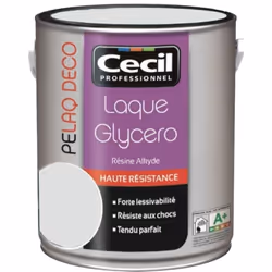 La Peinture laque CÉCIL PELAQ DECO Satin Gris perle est une peinture de finition glycéro à base de résine alkyde, idéale pour ...