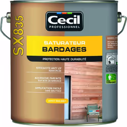 Saturateur Bardage bois CECIL SX835, Ce produit est une nouveauté, il vient en remplacement du saturateur SX602 de Cecil. Ce ...