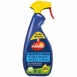 HARRIS Mousse suractive nettoyante pour Vitres insert & Poêle à bois ECOCERT 750ml