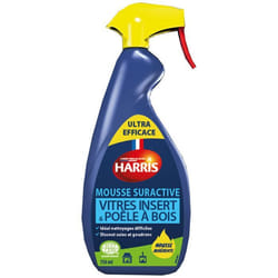 HARRIS Mousse suractive nettoyante pour Vitres insert &amp  Poêle à bois ECOCERT 750ml