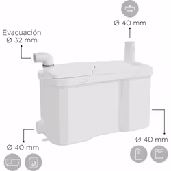 SFA Watersan 20 - Pompe et Broyeur d'Eaux Grises Le SFA Watersan 20 est la solution idéale pour installer facilement lavabo , ...