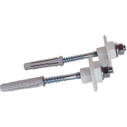2 fixations lavabo paroi pleine rondelle excentr. 10x140