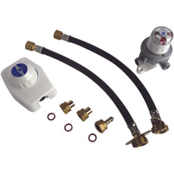 Ayor - Ensemble détendeur gaz 1,3 Kg/h + inverseur avec lyres pour 2 bouteilles butane
