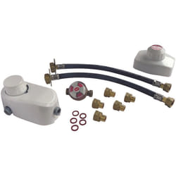 Ayor - Ensemble détendeur Gaz 1,3 Kg/h + inverseur avec lyres pour 2 bouteilles propane