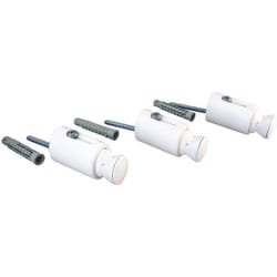Ayor - Fixations de 3 consoles pour sèche-serviette à tubes ronds