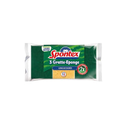 Spontex - Eponge grattante longue duree x3