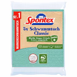 Spontex 19200216, Multicolore, 60 °C, 5 pièce(s), Sac en plastique