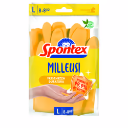 Spontex 3384122021288, Latex, Jaune, Femelle, Coton, 2 paire(s), 145 mm