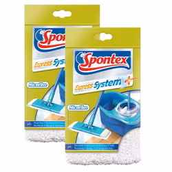 Spontex - 1 Lot de 2 Recharges Microfibre pour Balai Express System +