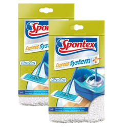Spontex - 1 Lot de 2 Recharges Microfibre pour Balai Express System +