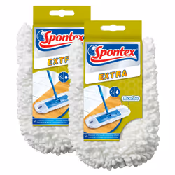 Spontex - 1 Lot de 2 Recharges Microfibre Pour Balai Extra