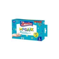 Spontex - 12979018 gants mosaik 40 unités T/8