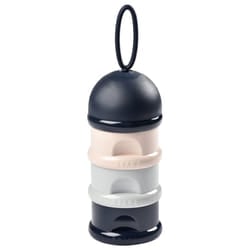 Béaba Boîte Doseuse de Lait Empilable - Couleur : Bleu Marine, Beige, Gris