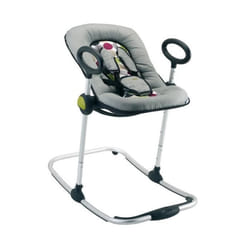 Transat Up&Down I - BEABA - Réglable en Hauteur - 3 Positions dInclinaison - Noir/Gris