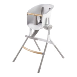 BEABA UP & DOWN Chaise haute multifonctionnelle Siège rigide Gris, Blanc