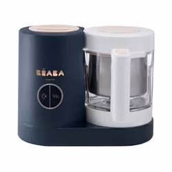BEABA BABYCOOK NEO, 1,25 L, France, Bleu, Blanc, Verre, Acier inoxydable, 239 mm