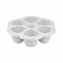 BEABA 912806, Vase, Gris, Silicium, 90 ml, Couvercle amovible