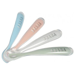 Béaba 4 Cuillères Silicone 1er Âge 4 Mois et +