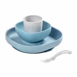 Beaba Service de repas bébé 4 pcs Silicone Jungle