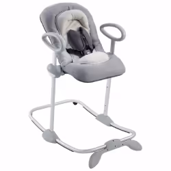 BEABA Up&Down III, Garçon/Fille, Siège ajustable, Dossier réglable, Repose-pieds, Pliable, Gris
