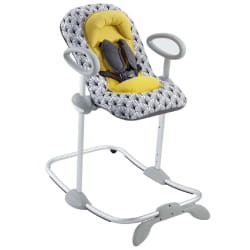 BEABA Up&Down III Bouncer Palm tree chaises à bascule & trotteurs pour bébé Gris, Jaune