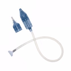 BEABA Minidoo, Aspirateur nasal adulte, Bleu, Transparent